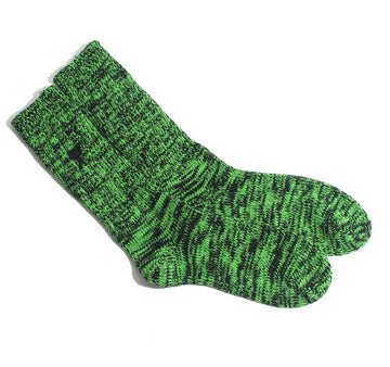 AMI 22FW Heart Logo Socks Green Black 36138746