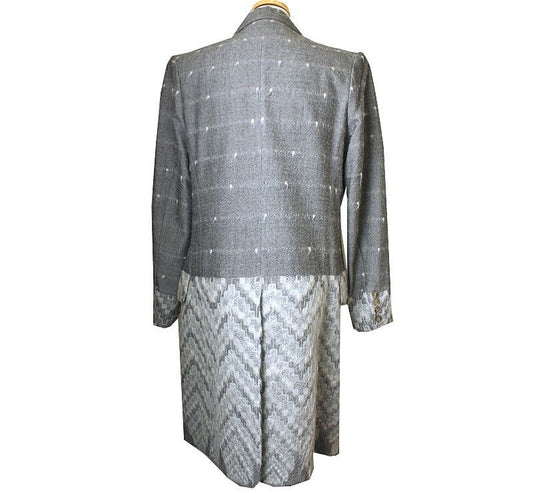 Dior Christian Grey Wool Blend Coat 55 28778896