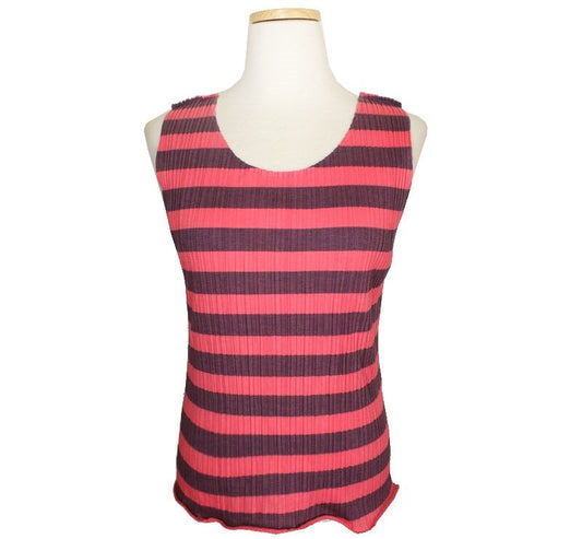 ISSEY MIYAKE Pleats Please Pink Tone Asymmetrical Pleated Top 4 26807181