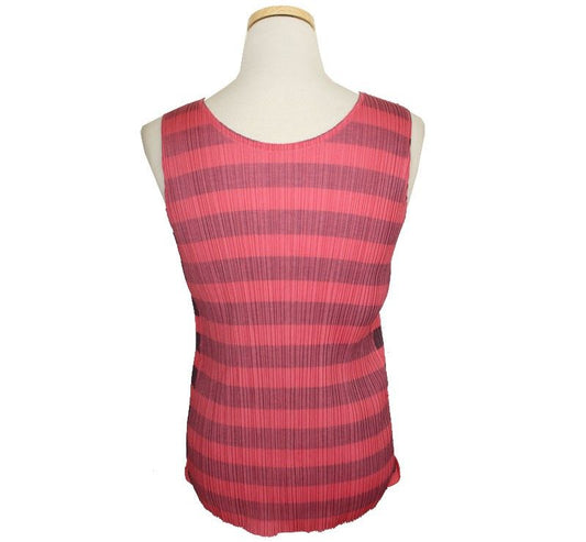 ISSEY MIYAKE Pleats Please Pink Tone Asymmetrical Pleated Top 4 26807181