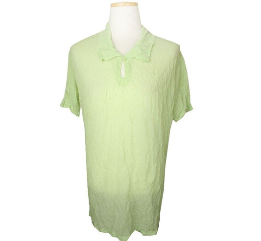 ISSEY MIYAKE Pleats Please Apple Green Top M 26807185