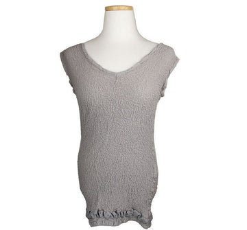 ISSEY MIYAKE Issey ME graues Rüschentop F 26806989