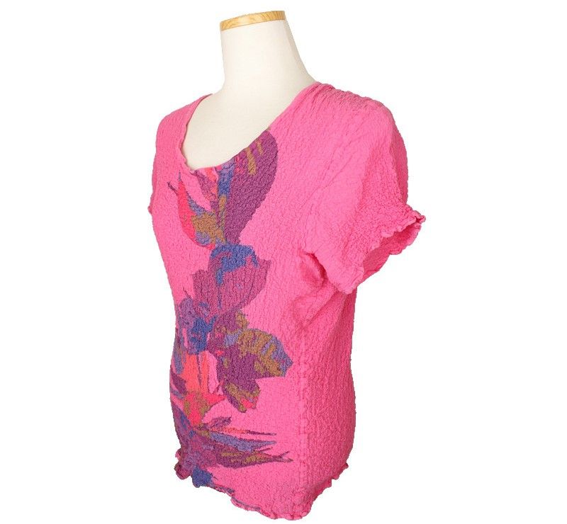 ISSEY MIYAKE Issey ME Multi-Pattern Crinkled Cotton Top F 26809093