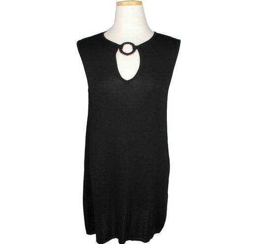 MaxMara Black Metal Decoration Knit Tank Top S 26809911