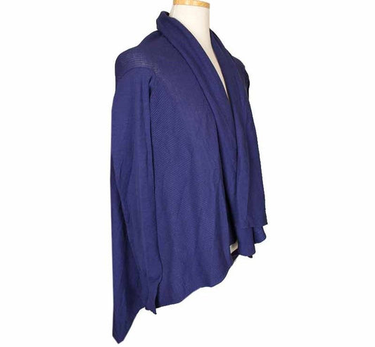 JOSEPH Offene Baumwolle-Seide Strickjacke in Marineblau M 26810042