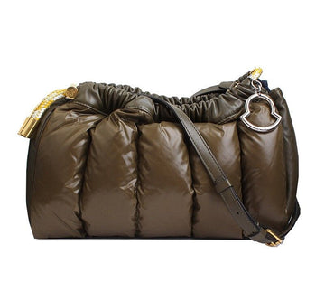 MONCLER ラムスキン トリム パディング クロスバッグ 37753181