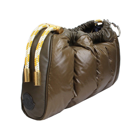 MONCLER ラムスキン トリム パディング クロスバッグ 37753181