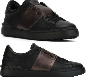 Valentino Open Hidden Rockstud Sneakers Black 30480272