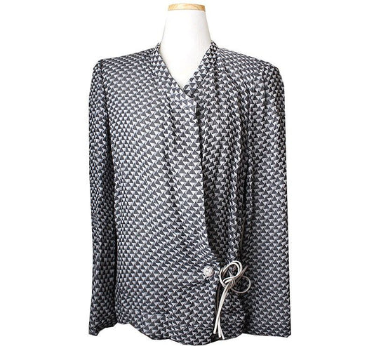 Armani Collezioni Gray Print Jacket 66 33421184