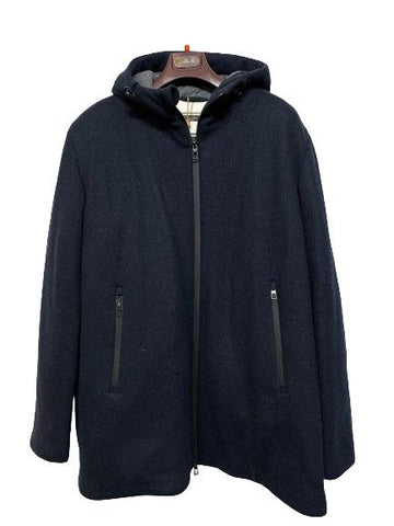 LORO PIANA ネイビーミッドダウンジャケット 7519240120 38248083