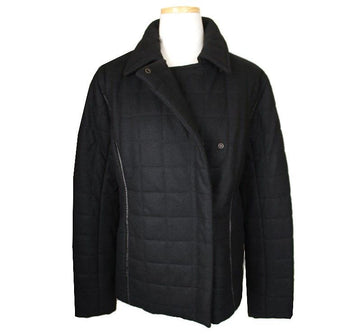 SONIA RYKIEL Schwarze Stepp-Wolljacke 38 26811964