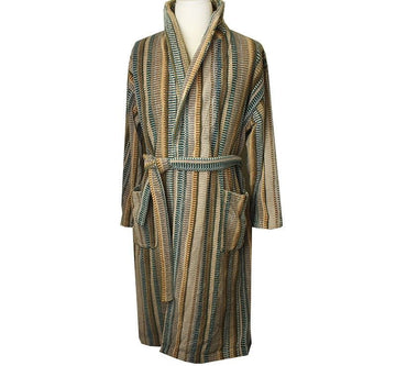 Missoni Yellow Green Knit Men's Bathrobe F 27550056