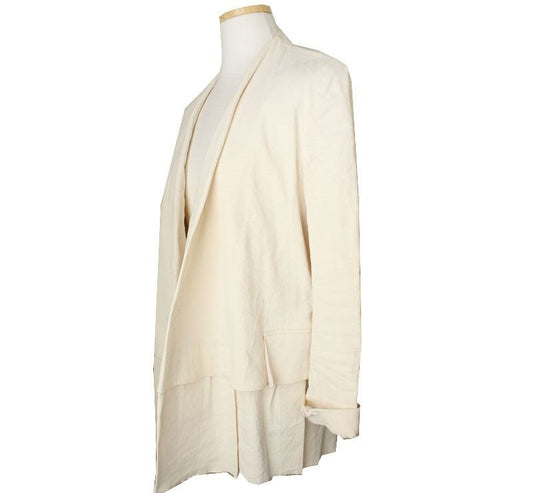 Lanvin Ivory Linen Blend Jacket 8255~66 26809930