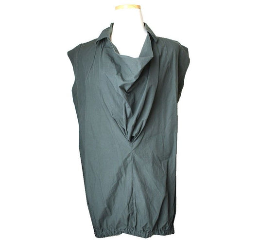 Marni Khaki 3D Pattern Sleeveless Cotton Top 42 26807179