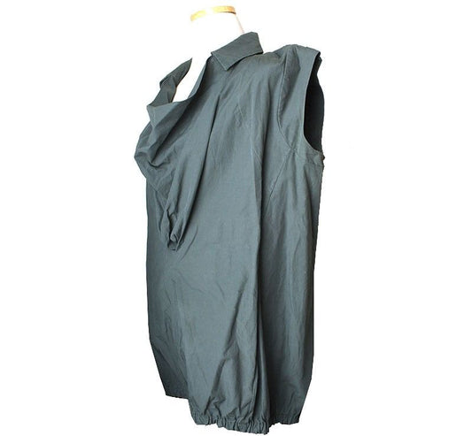 Marni Khaki 3D Pattern Sleeveless Cotton Top 42 26807179