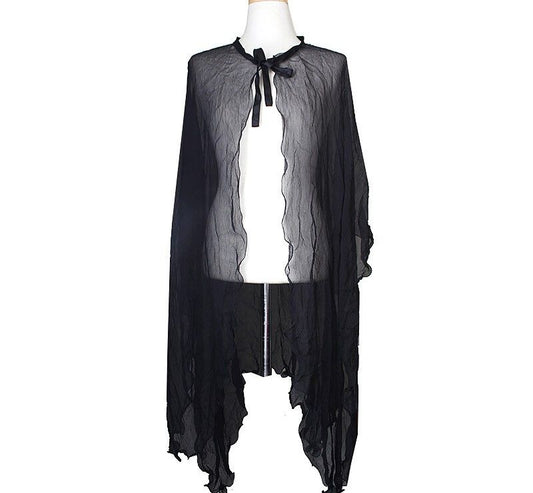 Armani Collegioni Black Silk Shawl One Size 33421592
