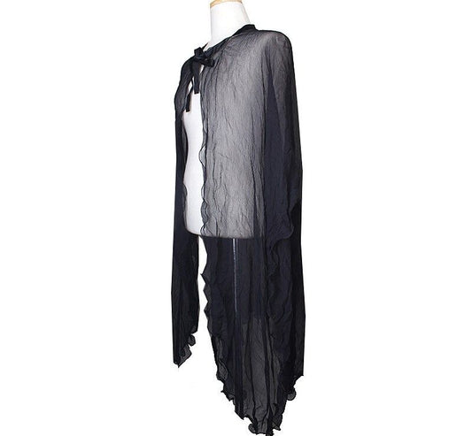 Armani Collegioni Black Silk Shawl 33421592