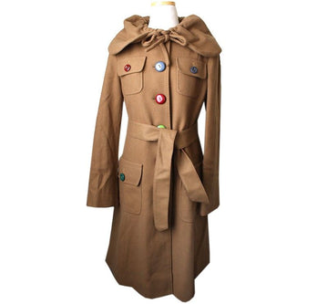 MOSCHINO Kamel-Woll-Mischung Mantel 55 26810342