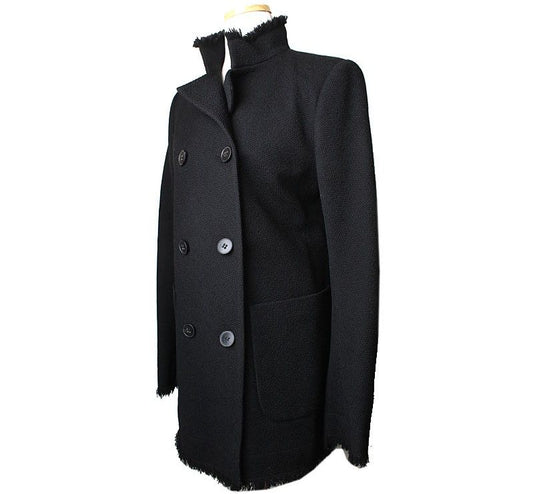 Theory Wool Blend Black Tweed Jacket S 26810260