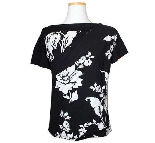 GF FERRE' Gianfranco Ferré Asymmetric Floral Top 55 38712877