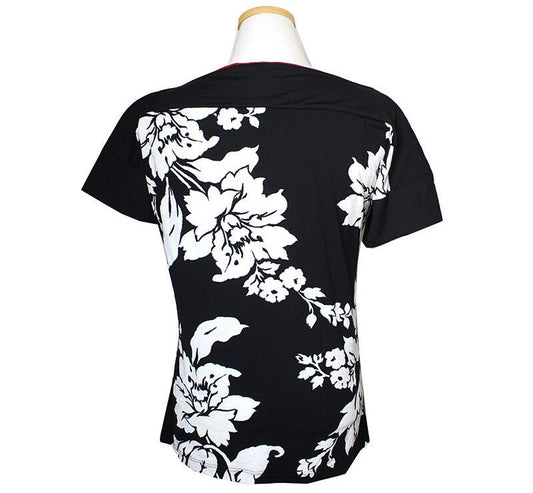 GF FERRE' Gianfranco Ferré Asymmetric Floral Top 55 38712877