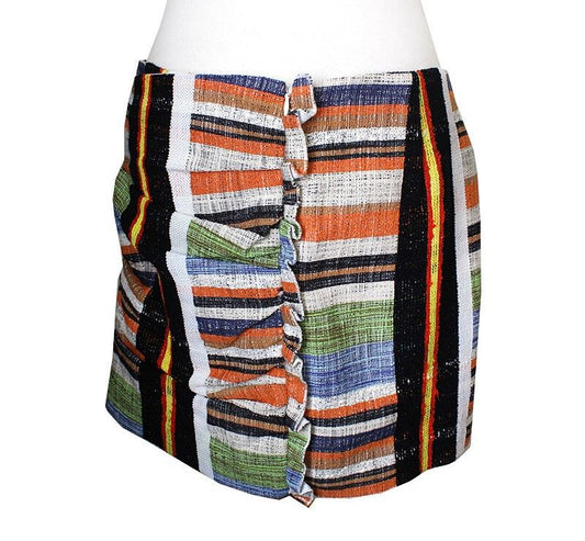 N°21 N21 Cotton Blend Multi Stripe Skirt 55 34411498