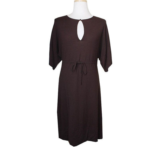 THEORY Brauner Wollstrickkleid 55 34411501