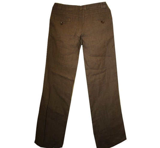 MAXMARA Wochenend Leinen Braun Hose 66 28205225
