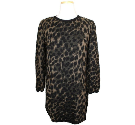 Moncler Leopard Wool Knit Top 40 26809862