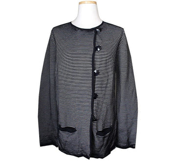 ARMANI アルマーニ コレジオーニ ストライプ カーディガン 66 33421007