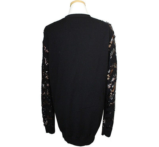 Marc Jacobs Marc by Black Wool Sequin Cardigan M (55~66) 38713045