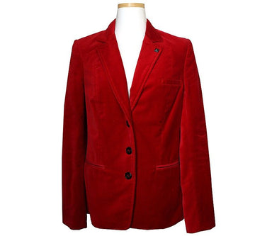 ZADIG & VOLTAIRE レッド ベルベット ジャケット 55 38713049