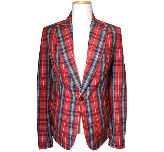 Paul Smith Red Tartan Check Jacket 55 34846705