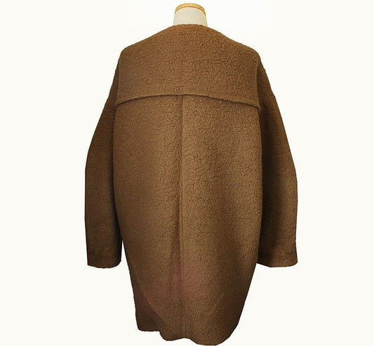 Isabel Marant Camel Boucle Zip Coat 5566 28087811