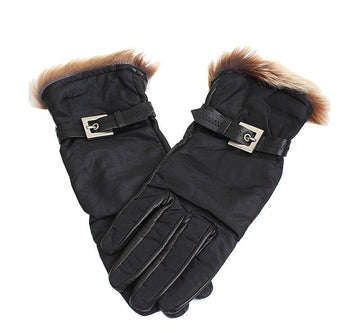 GF FERRE' Schwarze Lammlederhandschuhe 12345 38713300