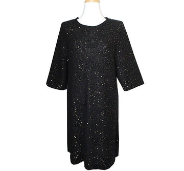 SANDRO Paillettenkleid Schwarz 55-66 38883971