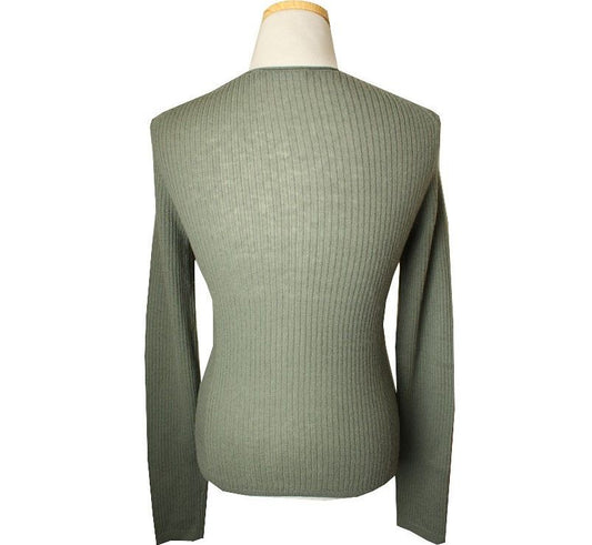 Vince XS Khaki Cashmere Knit Top XS 26809903