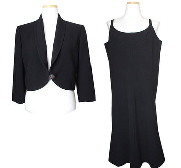 MAXMARA ブラックツーピースボレロ+ノースリーブワンピース 66 77 38884387