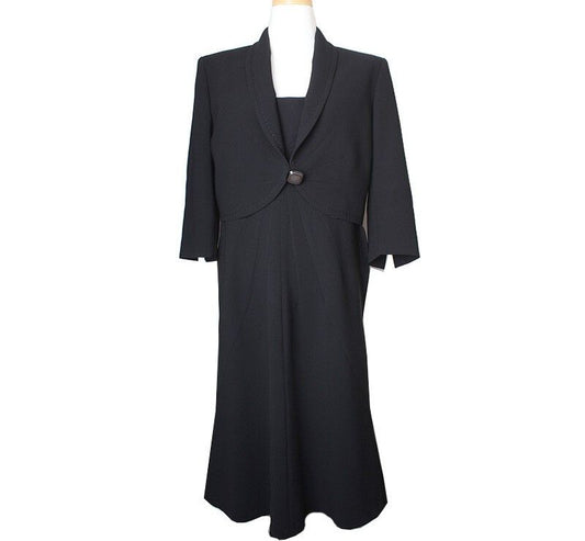 MAXMARA ブラックツーピースボレロ＋ノースリーブワンピース 66 77 38884387