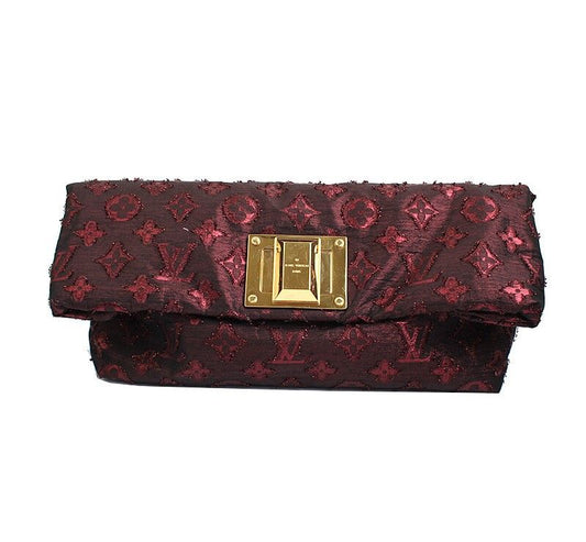 LOUIS VUITTON アルテール モノグラム ゴールド シルク クラッチバッグ 38884527
