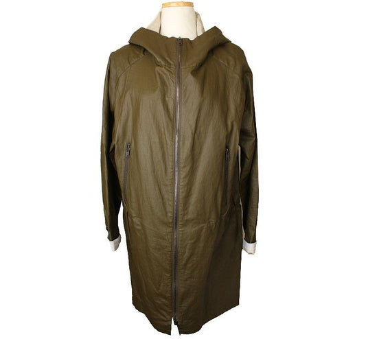 Theory Khaki Coated Linen Jacket S 26810539