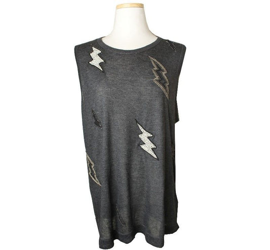 Zadig & Voltaire Beaded Sleeveless Top S 26807176