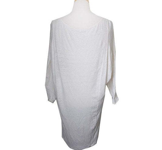 THEORY Ivorfarbenes Leinenmischkleid 66~77 33654462