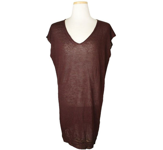 Fabiana Filippi Brown Linen Blend Knit 55~66 26809957