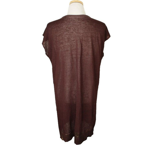 Fabiana Filippi Brown Linen Blend Knit 55~66 26809957