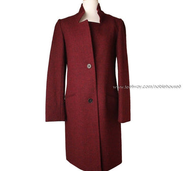 THEORY Burgunder Wollmantel 55.5 26810472