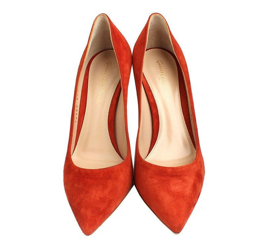 GIANVITO ROSSI Brick Wildleder Pumps 36 39034585