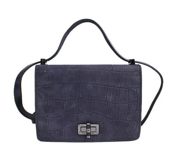 Diane von Furstenberg Navy Wavy Pattern Crossbody Bag 39034715