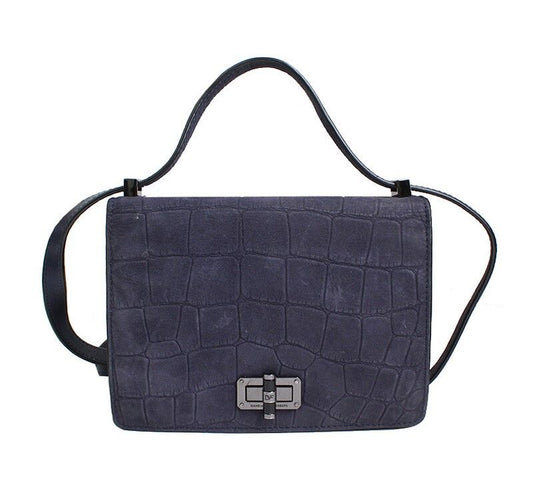 DIANE VON FURSTENBERG ダイアン・フォン・ファステンバーグ ネイビー ワニ パターン クロスバック 39034715