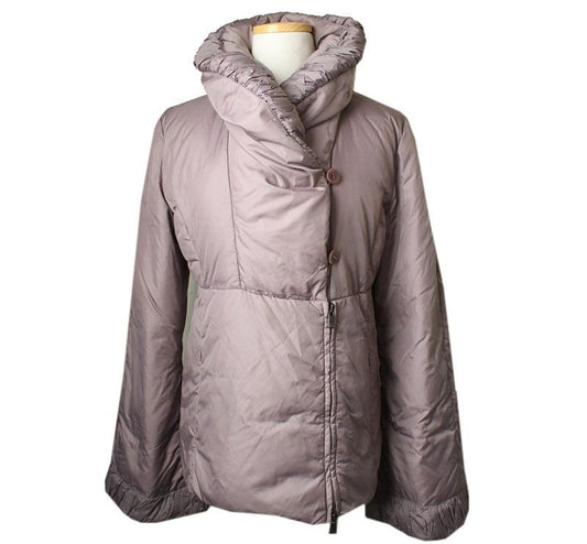 Armani Collezioni Lilac Ruched Padded Jacket 40 26812140